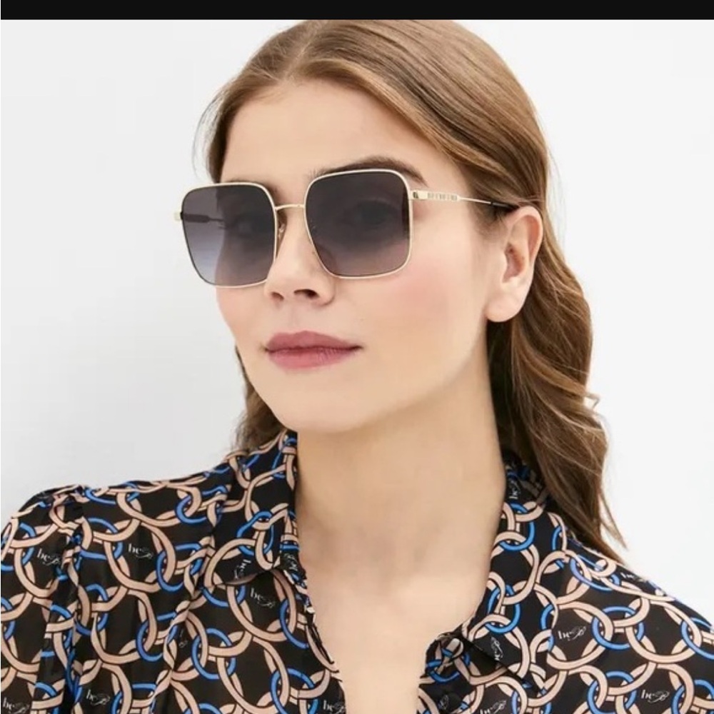New Burberry BE3119 1109/8G Jude Light Gold Sunglasses